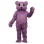 Long Fur Purple Bear Mascot Costume 