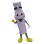 Adult Cartoon White Flute Mascot Costume 