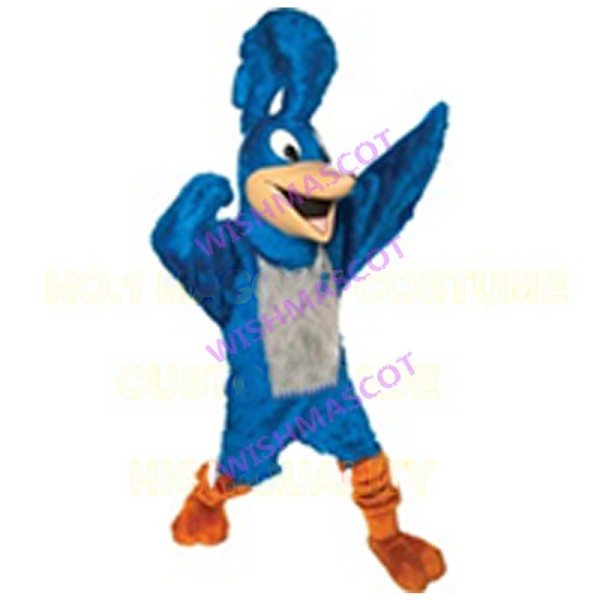 Blue Road Runner Mascot Costume 
