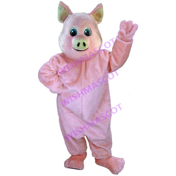 Pink Pig Mascot Adult Costume 