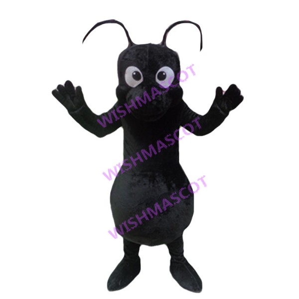 Adult Size Black Ant Mascot Costume 