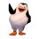 Stubborn Leader Penguin Skipper Mascot Costume 