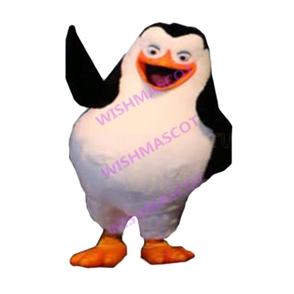 Stubborn Leader Penguin Skipper Mascot Costume 