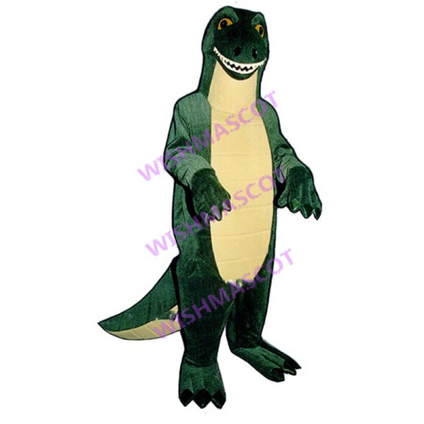 Green Dinosaur Mascot Costume 