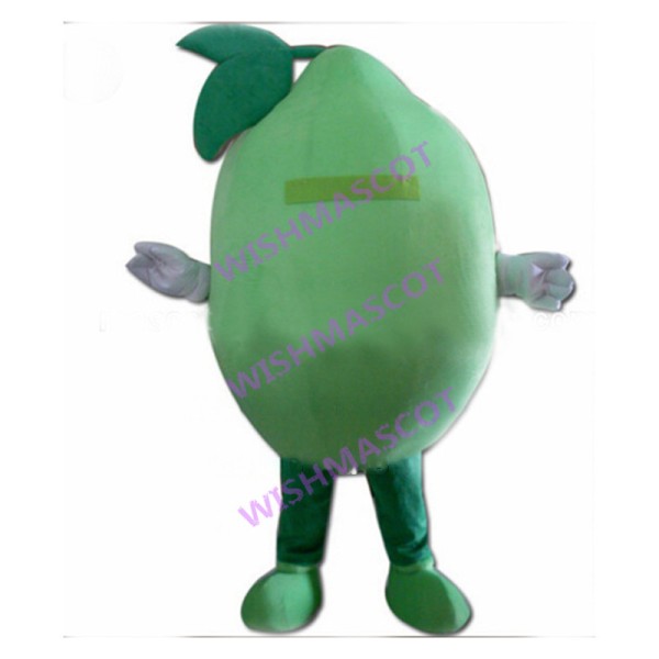 Deluxe Green Lemon Mascot Costume 