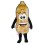 Deluxe Cartoon Peanut With Straw Hat Mascot Adult Costume 