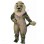 Serious Gray Lion Mascot Costume 
