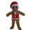 Christmas Gingerbread Man Mascot Costume For Adult