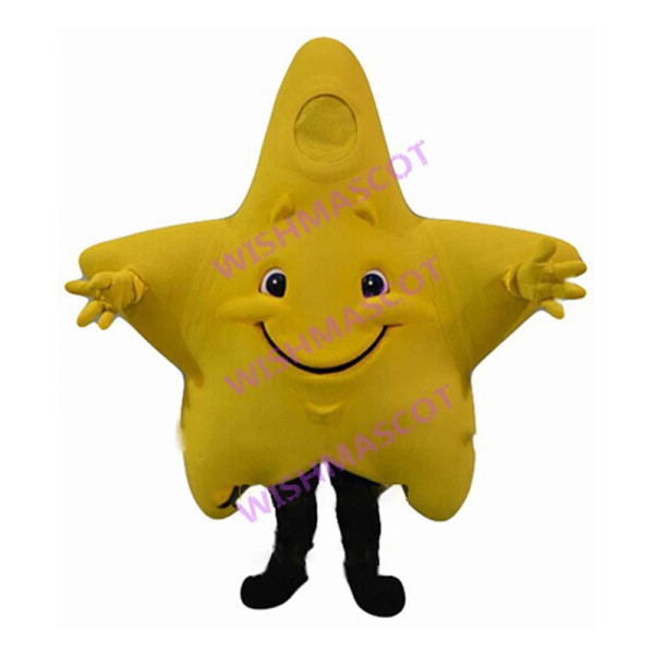 Deluxe Cartoon Yellow Star Lightweight Mascot Adult Costume 