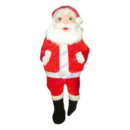 Santa Claus With Thick Beard Mascot Costume