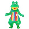 Frog With Colorful Stripes Mascot Costume