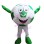 Portable Green Football Mascot Costume