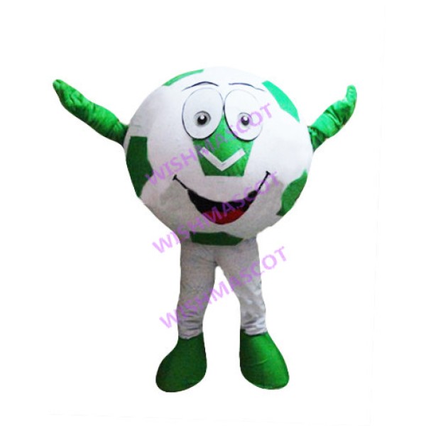 Portable Green Football Mascot Costume