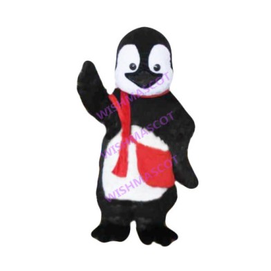 Fat Penguin Carrying Satchel Mascot Costume