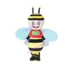 Little Bee Mascot Costume With Blue Wings
