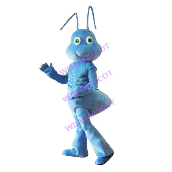 Graceful Light Blue Ant Mascot Costume