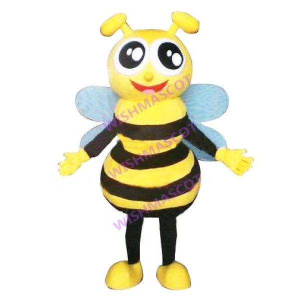 Little Bee With Shiny Eyes Mascot Costume