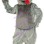 Teasing Grey Woolly Wolf Mascot Costume