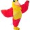 Stunned Red-yellow Bird Mascot Costume