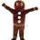 Cheering Blush Gingerbread Man Mascot Costume