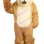 Barking Long Fur Brown Dog Mascot Costume