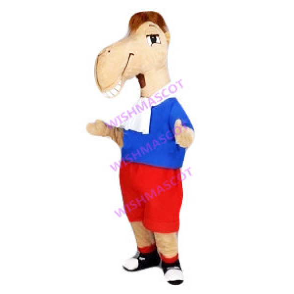 Cozy Camel Wearing Bib Mascot Costume