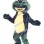 Relaxing Naughty Frog Mascot Costume