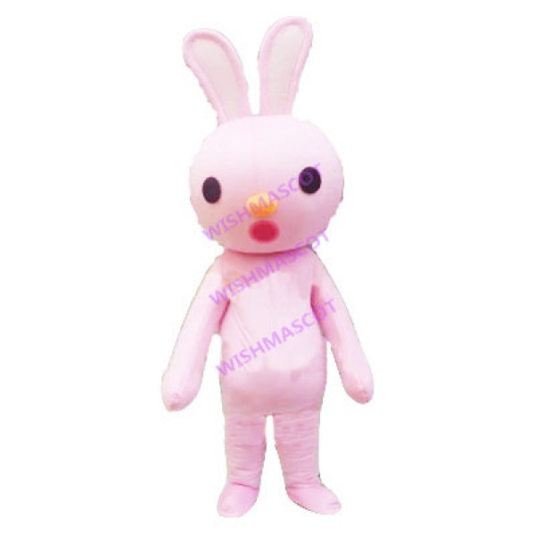 Little Pink Rabbit Mascot Costume