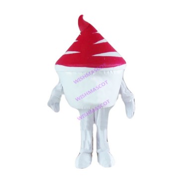 Large Cup Of Crispy Ice Cream Mascot Costume
