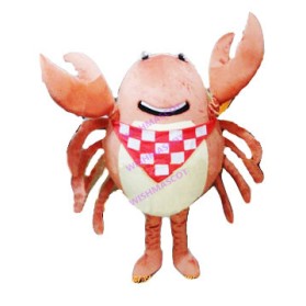 Big Crab With Square Scarf Mascot Costume