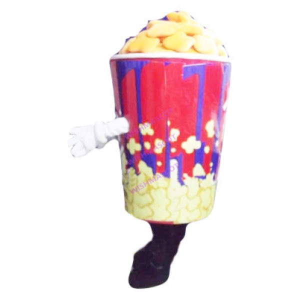 Big Bucket Of Popcorn Mascot Costume