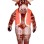 Moose In Red Vest Mascot Costume
