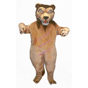 Frightening Skinny Tiger Mascot Costume
