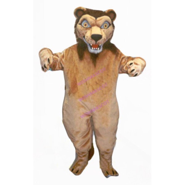 Frightening Skinny Tiger Mascot Costume