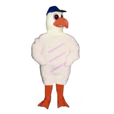 Leisurely Big White Bird Mascot Costume
