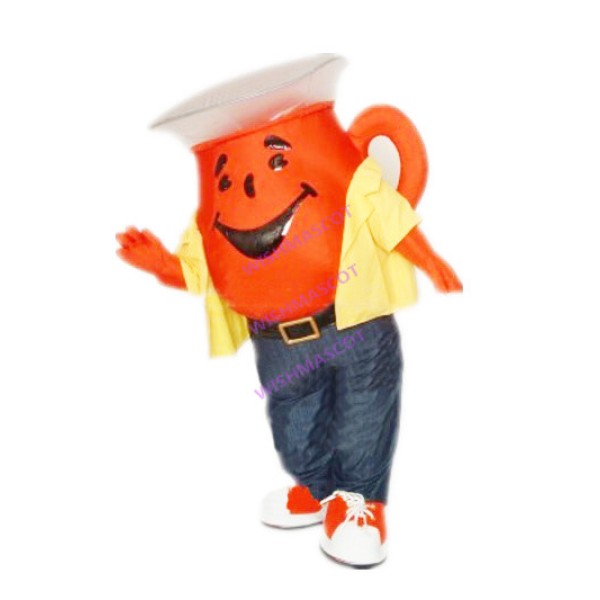 Orange Ceramic Tea Cup Mascot Costume