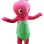 Apple With Green Apron Mascot Costume