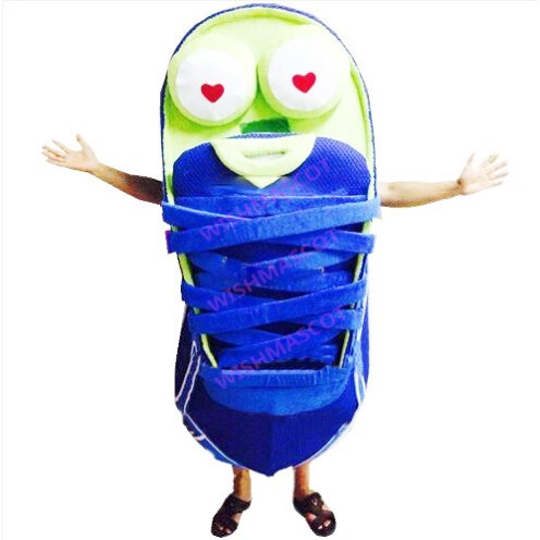 Sneaker With Blue Laces Mascot Costume