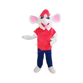 Enthusiastic White Elephant Mascot Costume