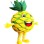 Round Green Pineapple Mascot Costume