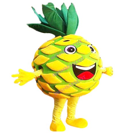 Round Green Pineapple Mascot Costume