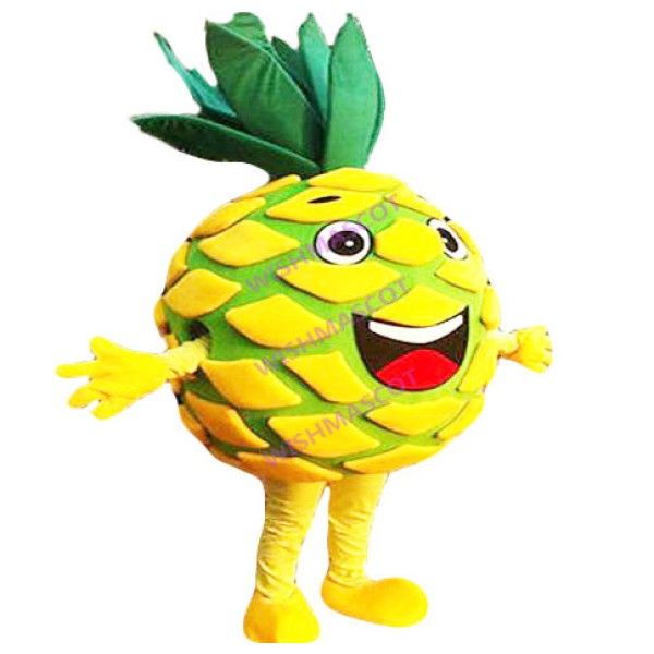 Round Green Pineapple Mascot Costume