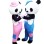 Paired Panda Couple Mascot Costume