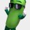 Green Eggplant With Sunglasses Mascot Costume