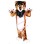 Tiger With Few Green Fur Mascot Costume