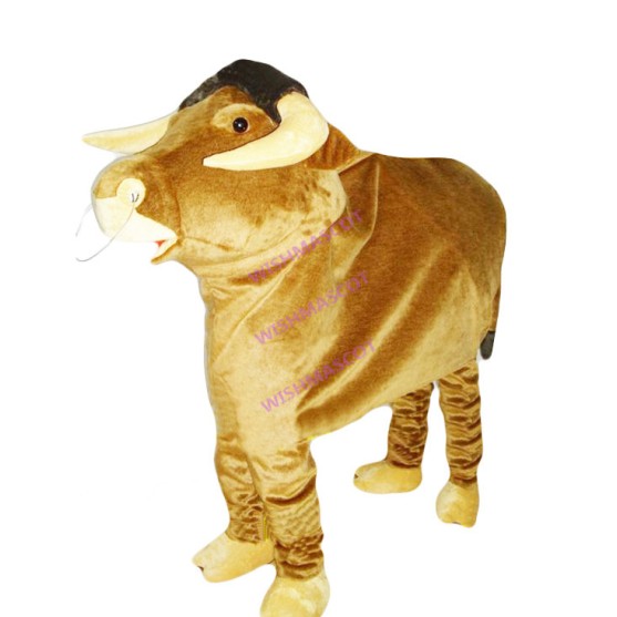 Cultivated Brown Buffalo Mascot Costume