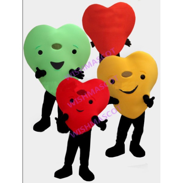 Bright Love Mascot Costume With Ventilation Hole