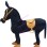 Black Horse With Saddle Mascot Costume
