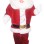 Santa Claus In Gold Rim Glasses Mascot Costume
