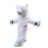 Comfortably Strolling White Bear Mascot Costume